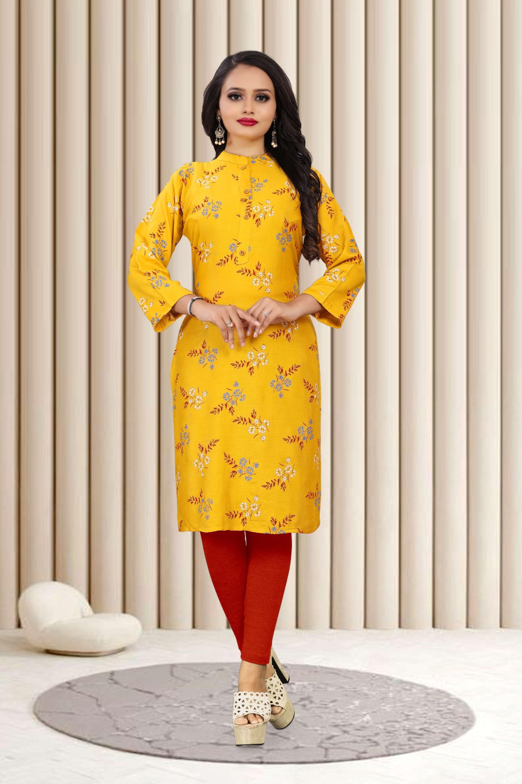 Elegant Embroidered Georgette Kurti