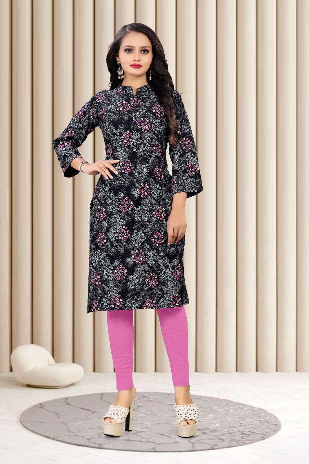 Elegant Embroidered Georgette Kurti